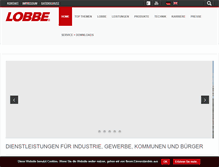 Tablet Screenshot of lobbe.de